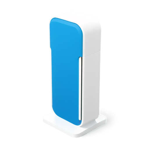 wall box Charging station electro car, realistic, blue, white, symple - icon | sticker