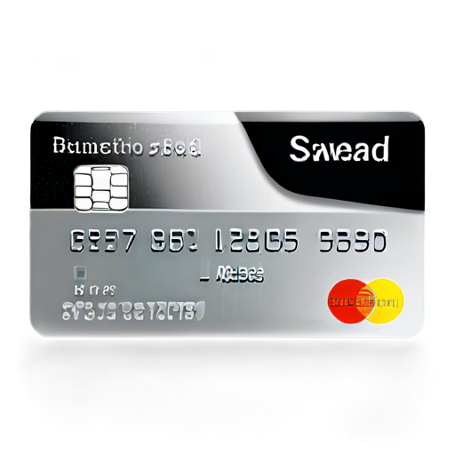 bank card in black and white format - icon | sticker