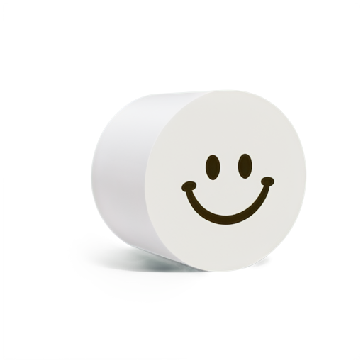 Grinning Toilet Paper Roll - icon | sticker