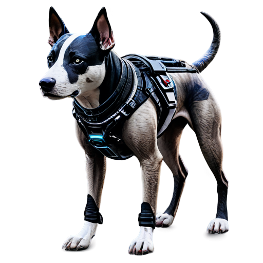 Dog cyberpunk - icon | sticker